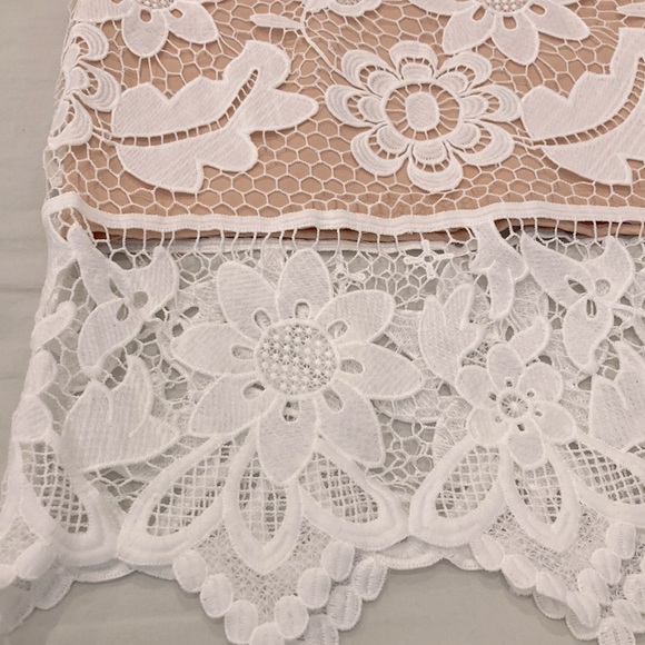 Endless Rose White Lace Detail Skirt - Picture 7 of 8